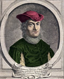 Portrét Barucha Spinozy (1632-1677), holandského filozofa. Také známý jako Bento de Espinosa nebo Benedictus de Spinoza nebo Benoit de Spinoza. Rytina 18. století od Unknown artist