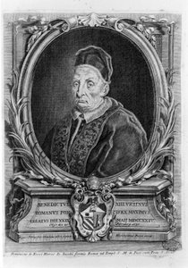 Portrét Benedikta XIII. (1649 - 1730). od Unknown artist