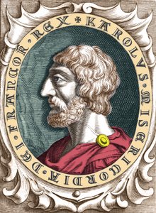 Portrét Karla Velikého nebo Karla I. Velikého (742 - 814) krále franků. od Unknown artist