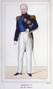 Portrét Karla X., francouzského krále (1757 - 1836), rytina z roku 1830 od Unknown artist