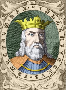 Portrét Chlodvíka I. (v. 466 - 511) Král franků. od Unknown artist