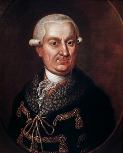 Portrét hraběte Franze Antona von Nostitz-Rienecka (1725-1794), zakladatele Státního divadla pražského v roce 1783 (Portrét aristokrata Františka Antonína hraběte Nostitze Rienecka, který postavil Stavovské divadlo nebo Stavovské divadlo, Praha) Anonymní o od Unknown artist