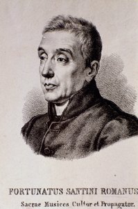 Portrét Fortunata Santiniho (rytina) od Unknown artist