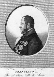 Portrét Francoise 1. (1777-1830), krále dvou Sicílií. od Unknown artist
