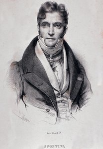 Portrét Gaspare Spontiniho (rytina od Unknown artist