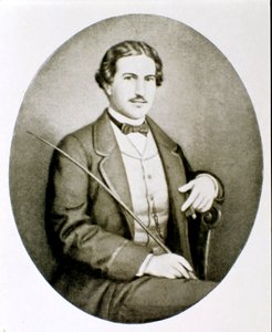 Portrét Gigio Caroli, milenka Giuseppiny Raimondi, druhé manželky Giuseppe Garibaldiho. Soukromá sbírka od Unknown artist