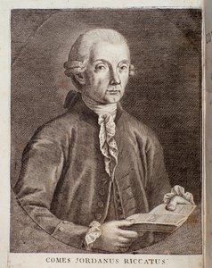 Portrét Giordana Riccatiho (rytina) od Unknown artist