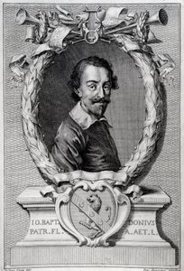 Portrét Giovanniho Battisty Doniho (1596-1647) italského muzikologa Rytina z frontispisu „Lyry Barberin““ od Unknown artist