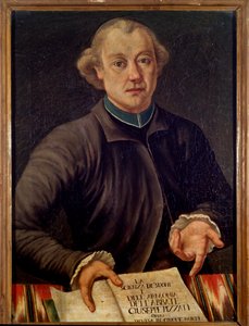 Portrét Giuseppe Pizzatiho, italského hudebního teoretika (malba od Unknown artist
