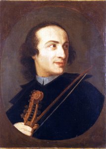 Portrét Giuseppe Tartiniho (1692 - 1770), italského houslisty a skladatele. Hradní muzeum. Milán od Unknown artist