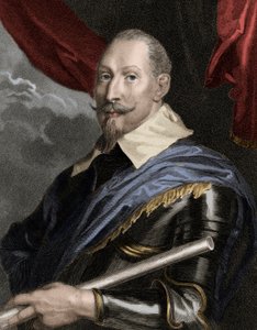 Portrét Gustava Adolphe II (Gustave Adolphe) (1594-1632), švédský král - Gustavus Adolphus II 1594-1632, švédský král 1611-1632 - rytina - 19. stol. od Unknown artist