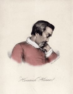 Portrét Heinricha Heineho (1797-1856), německého spisovatele. od Unknown artist