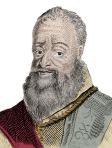 Portrét Henriho Percyho (Henry Percy) (1564-1632), 9. hraběte z Northumberlandu, přezdívaného Čarodějnický hrabě, vězněného za účast v Práškovém spiknutí (1605). Rytina 19. století. od Unknown artist