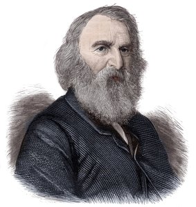 Portrét Henryho Longfellowa, amerického básníka a pedagoga od Unknown artist