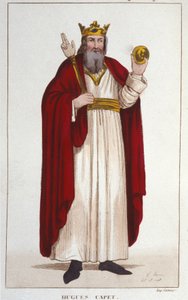 Portrét Huguese I. Capeta (asi 941 - 996), vévody francouzského a tehdejšího krále Francie. od Unknown artist