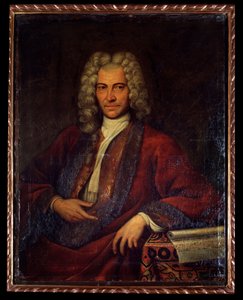 Portrét Johanna Josepha Fuxe, rakouského skladatele, hudebního teoretika a pedagoga (malba od Unknown artist