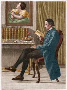 Portrét Johanna Kaspara Lavatera nebo Gasparda Lavatera (1741-1801), švýcarského teologa a německy mluvícího spisovatele, známého pro svou práci o fyziognomonii. od Unknown artist