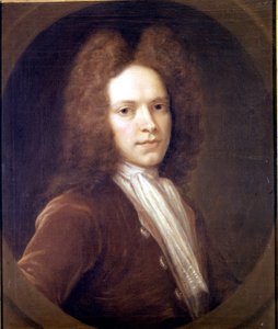 Portrét Johna Christophera Pepusche (1667 - 1752) britského skladatele. od Unknown artist