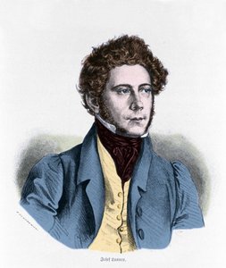 Portrét Josepha Lannera Rakouského skladatele, houslisty a dirigenta (1801-1843). od Unknown artist