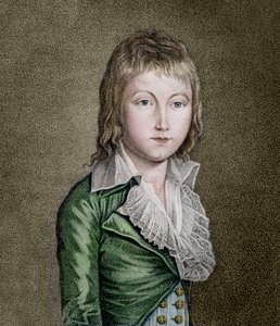 Litografie portrét Ludvíka XVII. (1785-1795) francouzského dauphina od Unknown artist