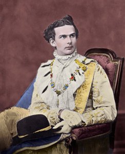 Portrét Ludvíka II de Baviere (Ludwig Otto Friedrich Wilhelm od Wittelsbach od Unknown artist