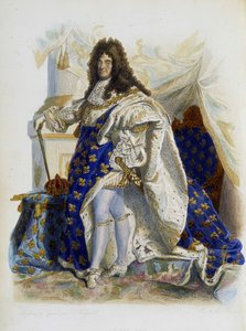 Portrét Ludvíka XIV. (1638-1715) - v “”Le Plutarque francais””, od Mennecheta od Unknown artist
