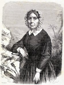 Portrét Madame Idy Pfeiffer (1798-1858), rakouské cestovatelky. od Unknown artist