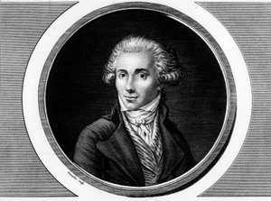 Portrét Marguerite Elie Guadet, francouzské političky (1758-1794). Rytina v „“ Kompletní sbírka historických obrazů francouzské revoluce, ve třech svazcích.“““ 1804. od Unknown artist