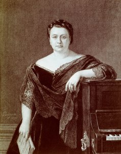 Portrét Marietta Alboni (1826-1894), italské kontraaltové zpěvačky. Rytina soukromé sbírky 19. století od Unknown artist