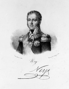 Portrét Michela Neye, vévody z Elchingenu, prince z Moskova (1769 - 1815), maršála Francie. Rytina 19. století. od Unknown artist