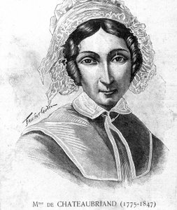 Portrét Mme de Chateaubriand (1775 - 1847) - v „“Les Contemporains“, n. d. koncem 19. století. od Unknown artist