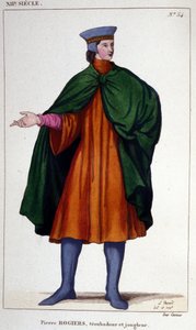 Portrét Pierra Rogierse, trubadúra a kejklíře 12. století. od Unknown artist