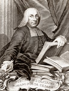 Portrét Pietra Trapassiho, zvaného Pietro Metastasio (Metastase) (1698-1782), italský básník a libretista od Unknown artist