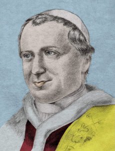 Portrét Pia IX. (1792 - 1878), 253. papeže (1846 - 1878). od Unknown artist