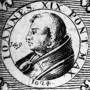 Portrét papeže Jana XIX. (1024-1032). od Unknown artist