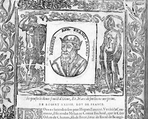 Portrét Roberta Le Pieuxe, francouzského krále v letech 996 až 1031. od Unknown artist