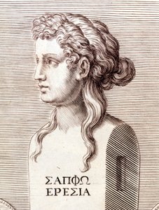 Portrét Sapho (Sappho). od Unknown artist