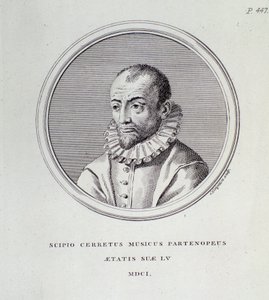 Portrét Scipione Cerreto (rytina) od Unknown artist