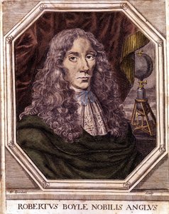 Portrét sira Roberta Boylea (1627-1691), anglo-irského fyzika a chemika. od Unknown artist