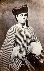 Portrét Teresity Garibaldi (1845-1903), dcery italského patriota a hrdinů Risorgimenta Giuseppe Garibaldiho (1807-1882) a jeho první manželky Anity (1821-1849). Soukromá sbírka fotografií od Unknown artist