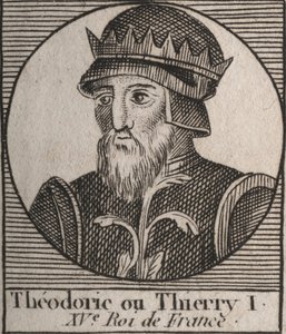 Portrét Thierryho III od Unknown artist