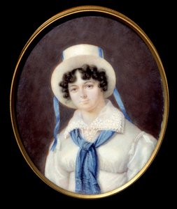 Portrét anglického dobrodružství Sophie Dawes, baronka z Feucheres (1790-1840), v loveckém kostýmu Anonymní pastelová malba Chantilly 19. století, Musee Conde od Unknown artist