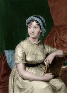 Portrét anglické spisovatelky Jane Austenové (1775-1817) Rytina z knihy „Portrét galerie významných mužů a žen Evropy a Ameriky“ od životopisce Everta Augusta Duyckincka (1816-1878). 1893, sv. 1 od Unknown artist