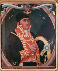 Portrét mexické vlastenky Marie Morelos (1765-1815) Anonymní obraz - Mexico City 19. století, Národní historické muzeum, Chateau de Chapultepec od Unknown artist