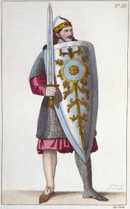 Portrét Paladina Rolanda, synovce Karla Velikého. od Unknown artist