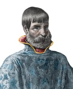 Portrét španělského conquistadora Juana Ponce de Leon (1460-1521), průzkumníka z Floridy - Portrét Juana Ponce de Leon - španělského cestovatele od Unknown artist