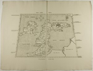 Prima Europe Tabula: Ptolemaeus Romae 1490 od Unknown artist