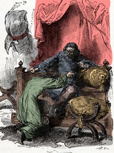 Princ Jindřich nabízí svůj život, když jeho otec pochybuje o jeho loajalitě při vrácení koruny - princ Jindřich (také známý jako Bollingbroke, anglický Jindřich IV. od Unknown artist