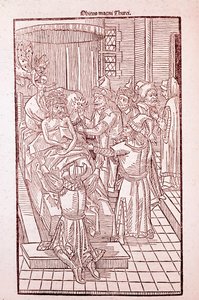 Pravděpodobně sultán Mehmed II v roce 1481 (rytina od Unknown artist