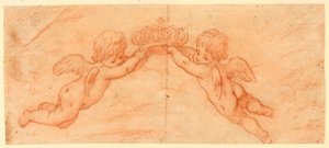 Putti s korunou od Unknown artist